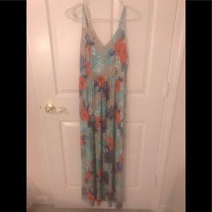 Multi-colored maxi dress.